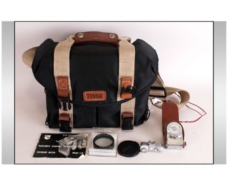 Canvas Carry B|ag including Range Finder and Light Meter