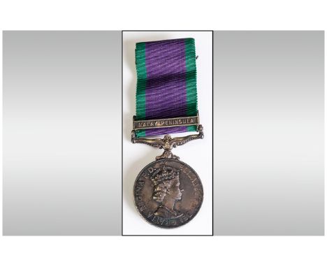 Campaign Service Medal With Malay Peninsula Clasp, Awarded To FX 837309 R A Neville P.O.A.F R.N