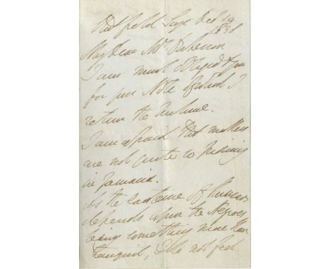  WELLINGTON DUKE OF: (1769-1852) Anglo-Irish Field Marshal &amp; British Prime Minister 1828-30, 1834. '[It] depends upon the
