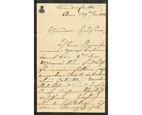 VICTORIA: (1819-1901) Queen of the United Kingdom Great Britain &amp; Ireland 1837-1901. A lengthy A.L.S., Victoria, seven pa
