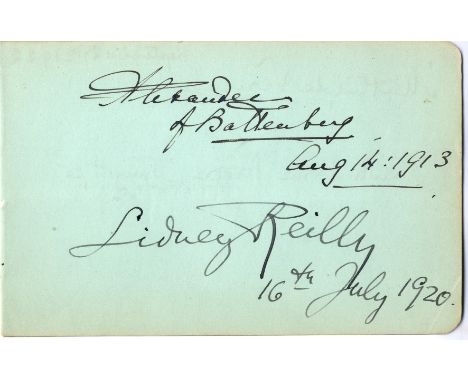 REILLY SIDNEY: (c.1873-c.1925) Russian-born (?) Secret Agent, the 'Ace of Spies'. An extremely rare vintage dark fountain pen