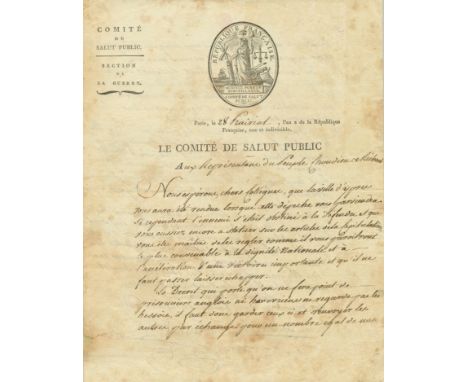  ROBESPIERRE MAXIMILIEN: (1758-1794) French Lawyer and Politician. One of the most influential figures of the French Revoluti