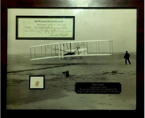 WRIGHT ORVILLE: (1871-1948) American Aviator who, with his brother Wilber, invented and built the world's first successful ai