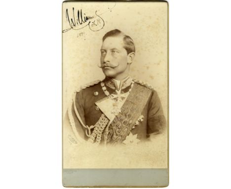 WILHELM II: (1859-1941) German Emperor &amp; King of Prussia 1888-1918. A good, large vintage signed Imperial cabinet photogr