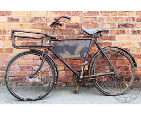 A Pashley vintage grocers advertising bicycle, 119cm H (as found)