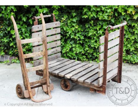 A vintage Slingsby bag truck, 92cm H x 122cm W