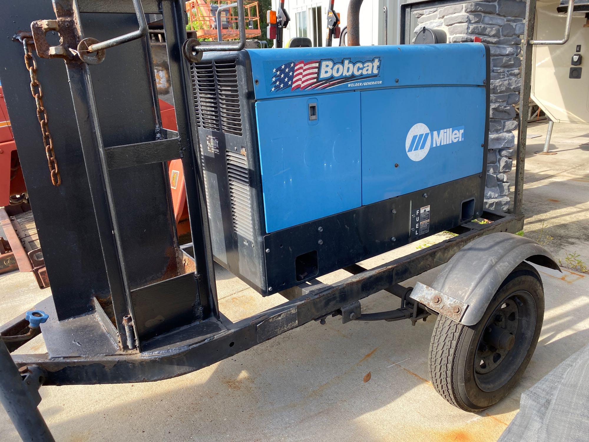 MILLER BOBCAT 250 WELDER/ 11KW GENERATOR W/ TRAILER, RUNS & OPERATES ...