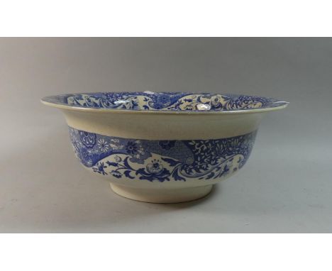 A Large Copeland Spode Italian Blue and White Wash Bowl, 40cm Diameter 