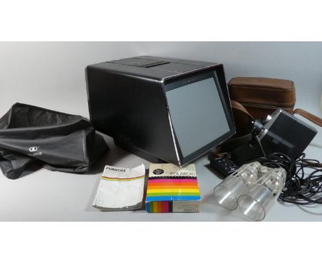 A Vintage Polaroid Movie Camera Set with Carrying Case, Display, Lights etc 