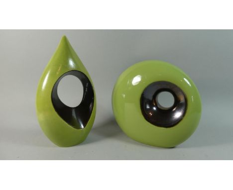 Two Glazed Modern Art Ceramic Items 