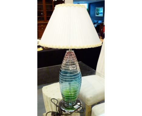 RETRO TABLE LAMP. 1970s style retro table lamp, H: 70 cm