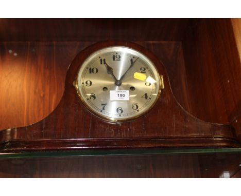 A VINTAGE NAPOLEON HAT MANTEL CLOCK 
