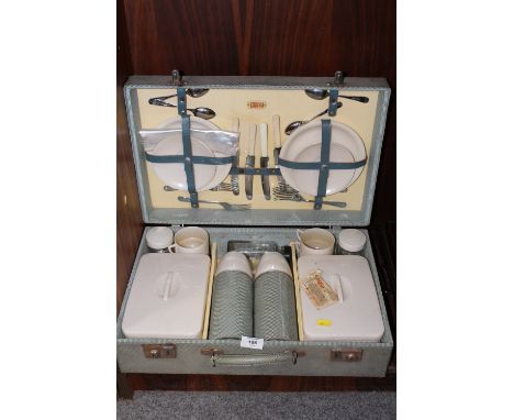 A VINTAGE SIRRAM PICNIC HAMPER 