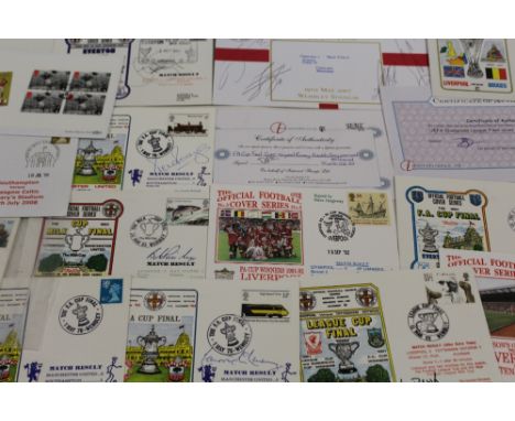 A COLLECTION OF FA CUP FOOTBALL SIGNATURES AND EPHEMERA signatures include Thierry Henry, John Terry etc.  