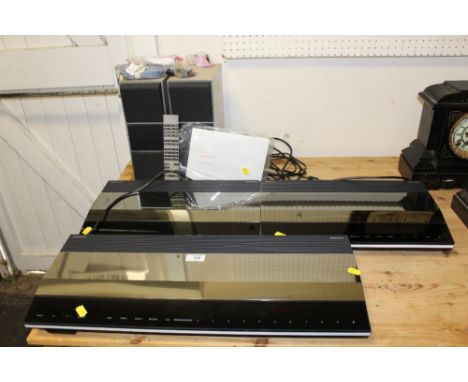 BANG &amp; OLUFSEN - A BEOSYSTEM 4500 comprising of Beomaster, Beogram and Beocord CD, speakers, remote and owners manual 