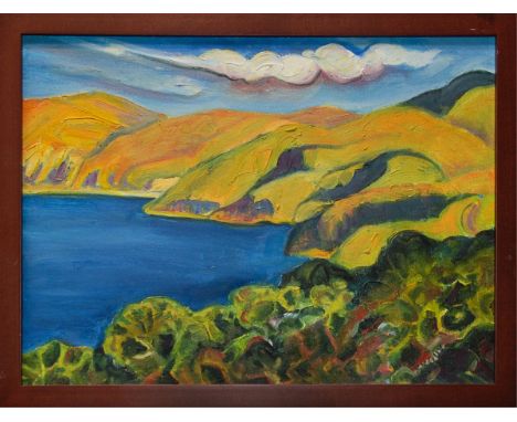 Susan K. Guy Oil On Canvas Canada Del Agua H:13in(33cmk) W:17in(43.1cm)