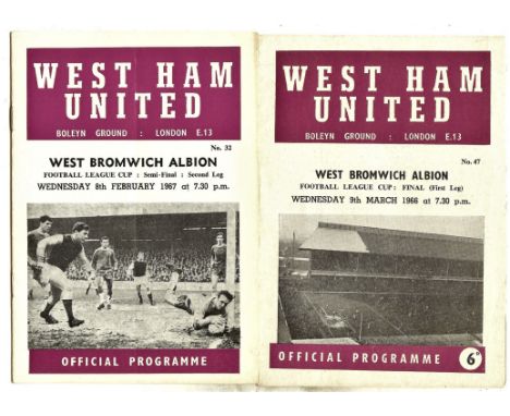 Apart from a light fold to the 66/67 semi final, both are in very good condition.