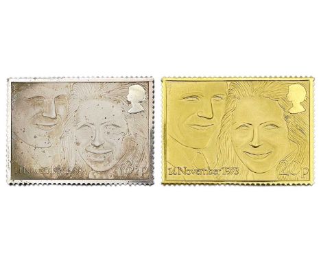 Royal Wedding stamp replicas - HRH THE PRINCESS ANNE & CAPTAIN MARK PHILLIPS, 14th November 1973. no. 0257/3000, one struck i