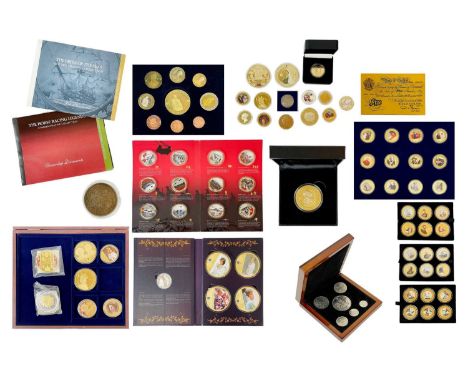 A collection of Windsor Mint cased medallion sets, other sets and capsule medallions. To include a Windsor Mint Queen Elizabe