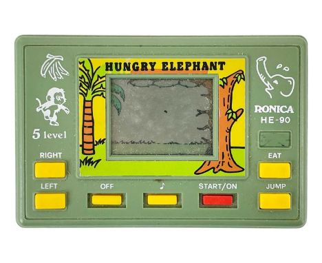 A rare RONICA HUNGARY ELEPHANT HE-90 Vintage LCD Handheld Electronic Game Fully working. Lacks box in good condition.