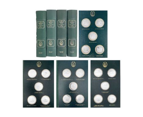 The Mountbatten Medallic History of Great Britain and the Sea. John Pinches, 1974-1982, 4 vols. A set of four volumes contain