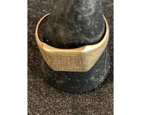 A 9ct gold signet ring size U 4.00 grams 