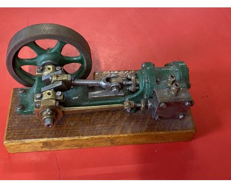 A vintage model live steam horizontal engine 