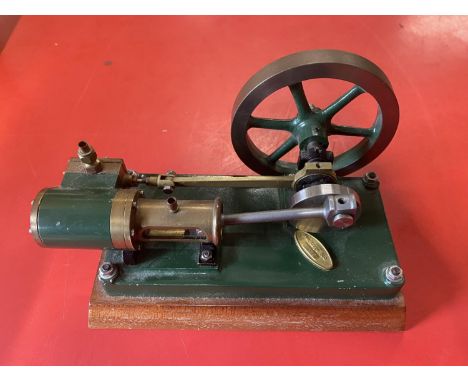 A vintage model live steam horizontal engine 