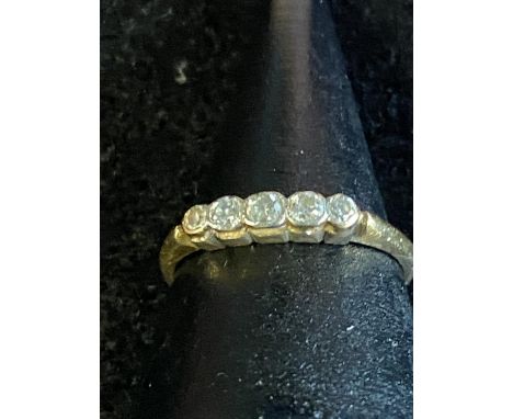 A 9ct gold &amp; diamond ring 2.41 grams 