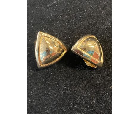 A pair of vintage Christian Dior clip on earrings 