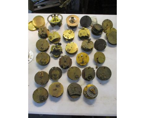 A quantity of French clock movements A/F Location: 4:3 