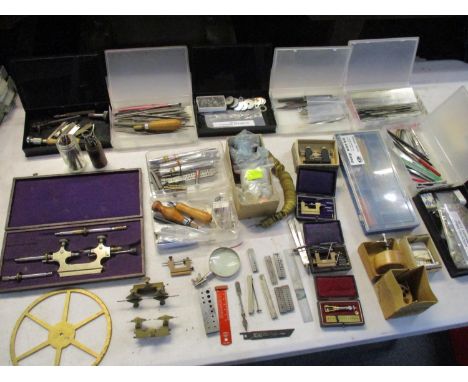 A quantity of clock and watch maker's tools Location: 2.5 