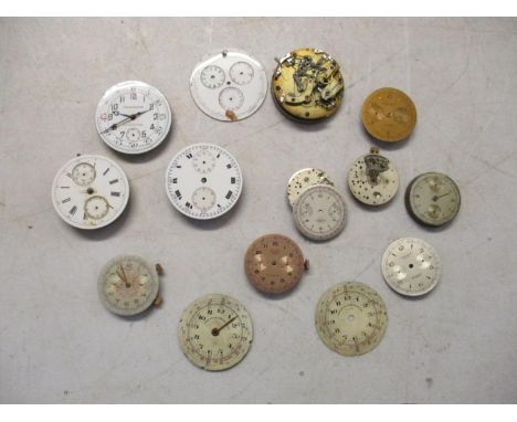 Chronograph pocket watch parts to include a Baume and Mercier A/F Location: Cabs 