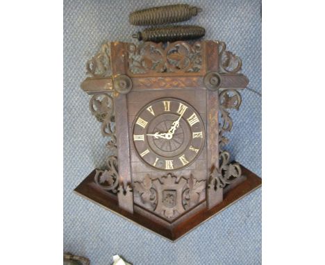An early 20th century German cuckoo clock, with two weights A/FLocation: SR 