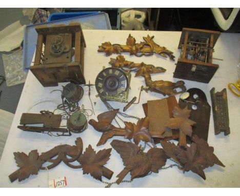 Early 20th century cuckoo clock parts, A/FLocation: 1:3 