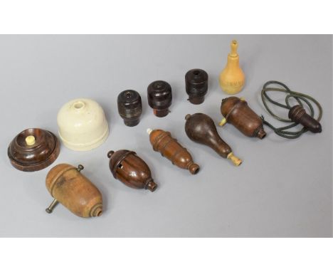 A Collection of Various Ceramic, Bakelite, Wood and Other Light Switches etc 