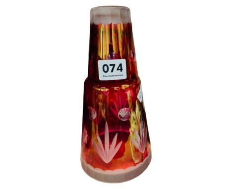 RUBY GLASS DECANTER 