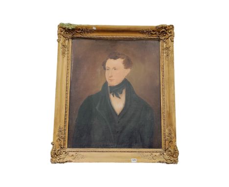 LARGE 19TH CENTURY FRAMED OIL PORTRAIT