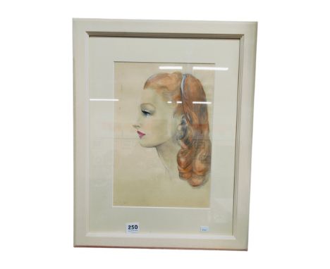 JOHN LUKE - WATERCOLOUR - PORTRAIT 