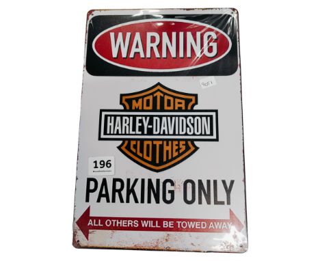 SMALL HARLEY DAVIDSON SIGN 