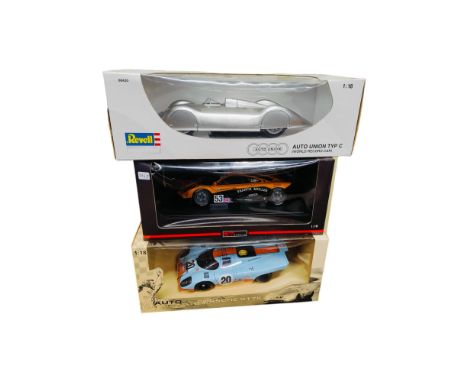 3 BOXED LARGER SCALE MODEL CARS 