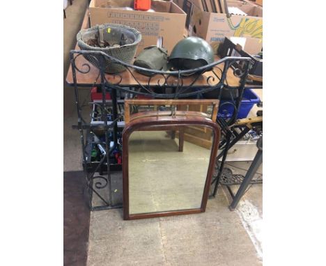 Metal gate and two mirrors