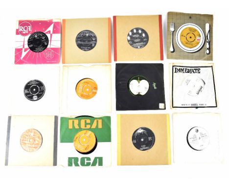 A collection of UK singles to include Mott the Hoople, Albert Hammond, The Rolling Stones, Medicine Head, Family and twelve s