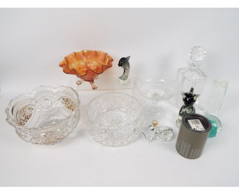 Glassware to include Thomas Webb, Swarovski, Caithness and similar.