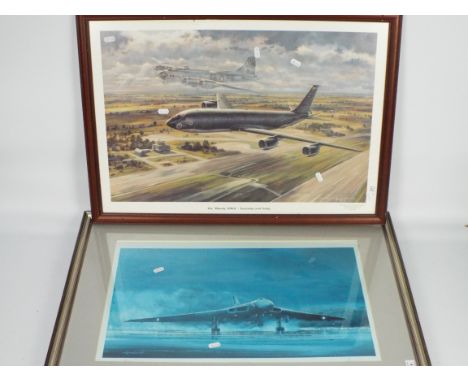 A limited edition print after Michael Rondot entitled Vulcan Farewell, signed in pencil and numbered by the artist, mounted a
