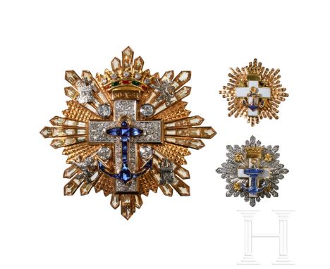 A Spanish Grand Cross of Naval Merit   On August 3, 1866, Queen Isabella II established the Order of Naval Merit in 4 classes