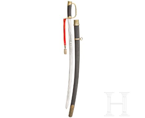 Schaschka M 1881/1909 für Offiziereder russischen Dragoner, mit aufgelegtem St.-Anna-Orden, verliehen für Tapferkeit  Saubere