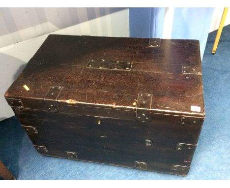 A stained Camphor trunk, 81 x 49 cm
