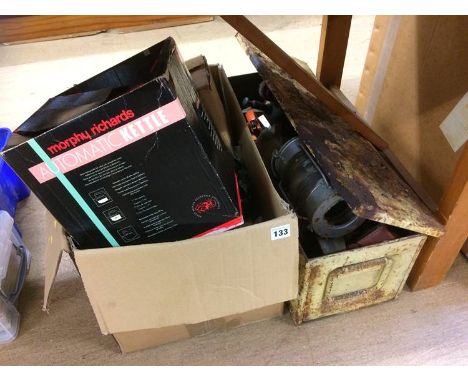 Quantity of assorted tools, china etc.