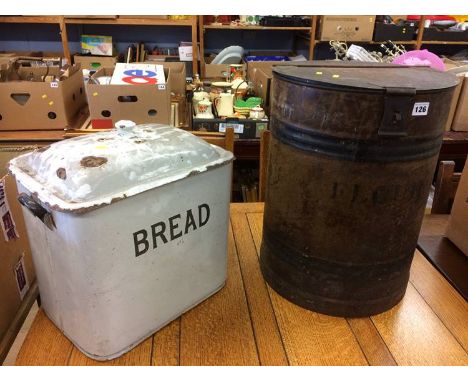 Vintage bread and flour bin